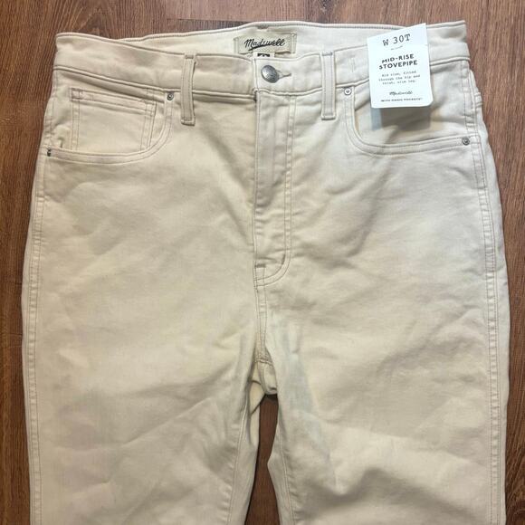 NWT Madewell Tall Stovepipe Jean Vintage Canvas Size 30T - Picture 4 of 8